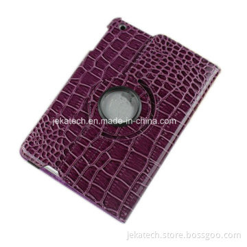 360 Degree Rotating Crocodile Leather Case for iPad Mini